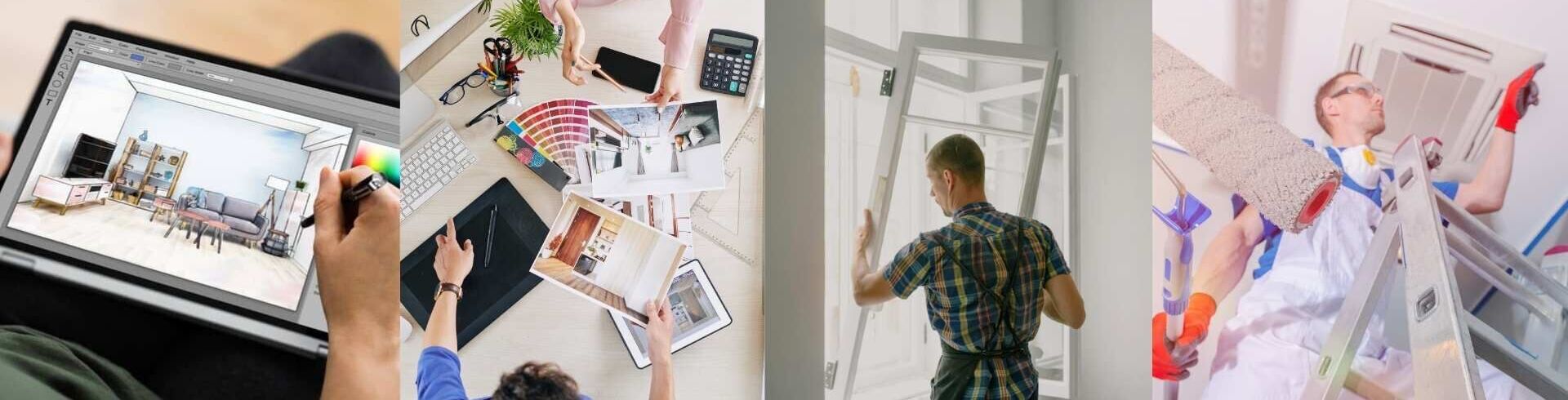 métiers liés à la rénovation d'intérieur 