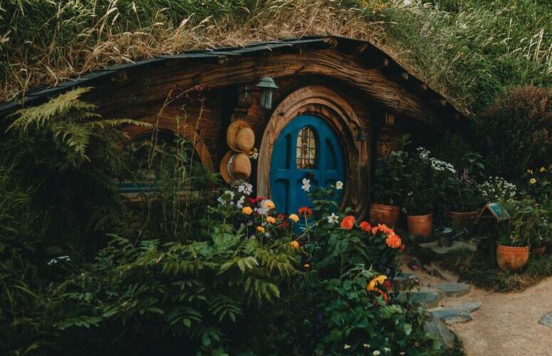 scénographie de la maison hobbit