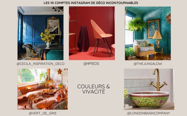 les comptes sur instagram de dco colore