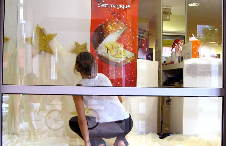 decoratrice vitrine
