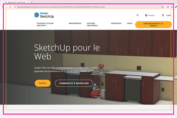 accueil logiciel sketchup