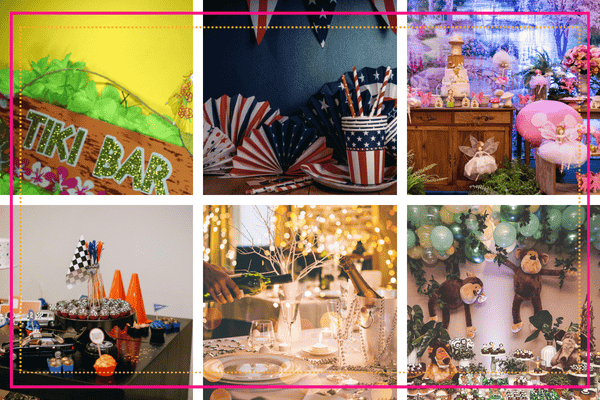 Diff�rentes id�es de th�mes de soir�e