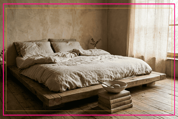 chambre d�cor�e au style wabi sabi