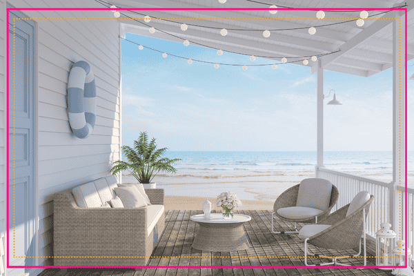 D�coration de pi�ce �xt�rieure en bord de mer