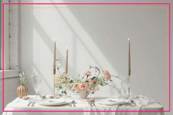 déco de soirée romantique