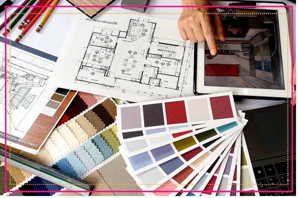 Nuanciers et plans de d�corateurs d'int�rieur