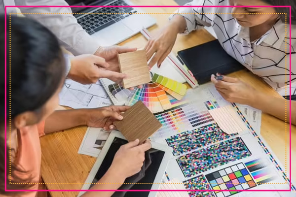 Equipe de de d�corateurs d'int�rieur