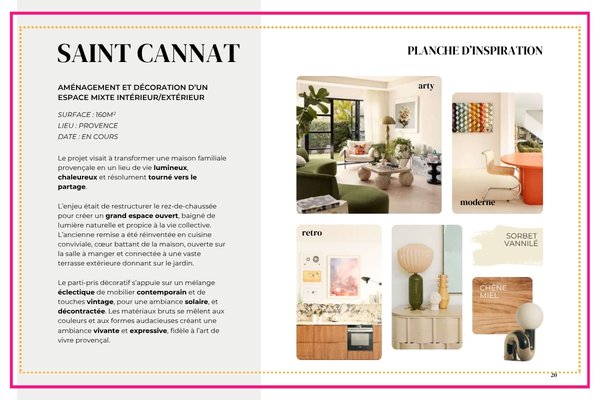 Planche d'inspiration d'am�nagement d�co