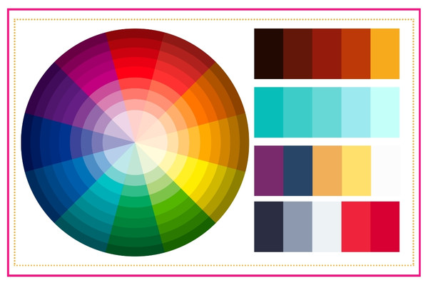 Cercle chromatique et associations de couleurs