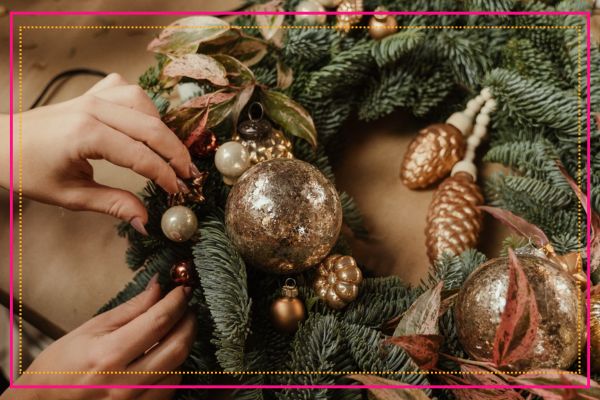 couronne noel cuivre
