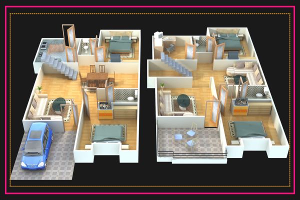 plan amenagement inr�rieur en 3d
